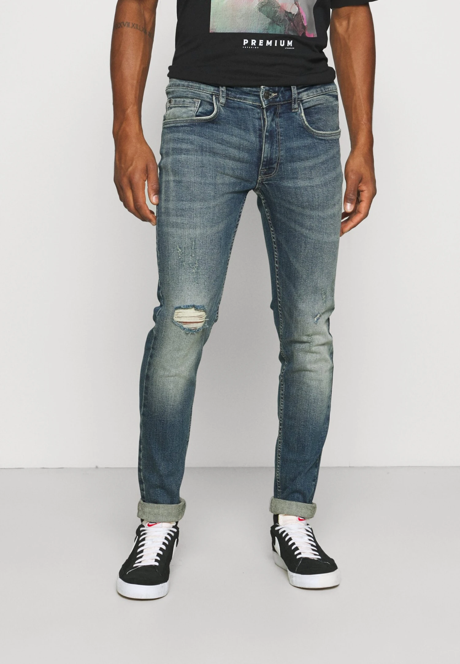 Redefined Rebel Stockholm Destroy - Slim Fit Jeans - Rex Indigo 3 Redefined Rebel Stockholm Destroy - Slim Fit Jeans - Rex Indigo