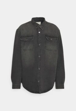 Redefined Rebel Overshirt Plus - Overhemd - Black Grey -Redefined Rebel 0b320a37d84e42ef86a8e66c5a9d8f46