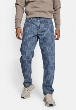 Redefined Rebel Rrtokyo Print Jeans - Relaxed Fit Jeans - Mid Blue