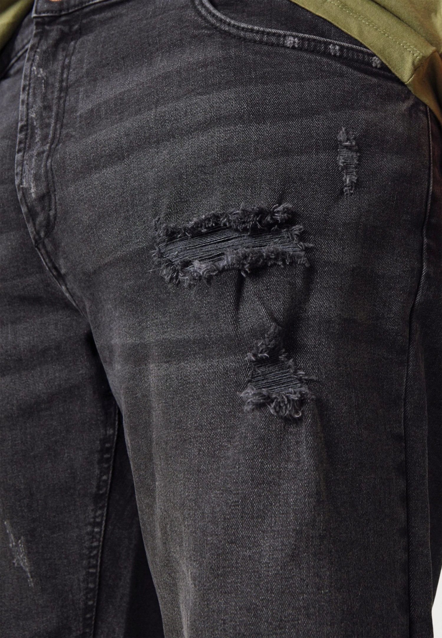 Redefined Rebel Rroslo Destroy- Jeansshort - Dust Black 7 Redefined Rebel Rroslo Destroy- Jeansshort - Dust Black - Afbeelding 5