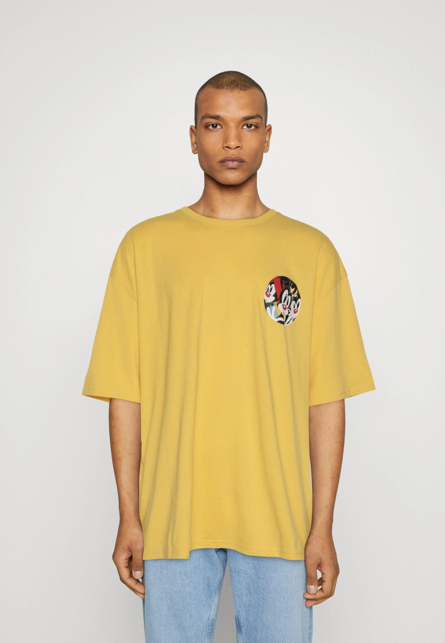 Redefined Rebel Lee Tee Plus - T-Shirt Print - Cream Gold 3 Redefined Rebel Lee Tee Plus - T-Shirt Print - Cream Gold