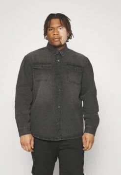 Redefined Rebel Overshirt Plus - Overhemd - Black Grey
