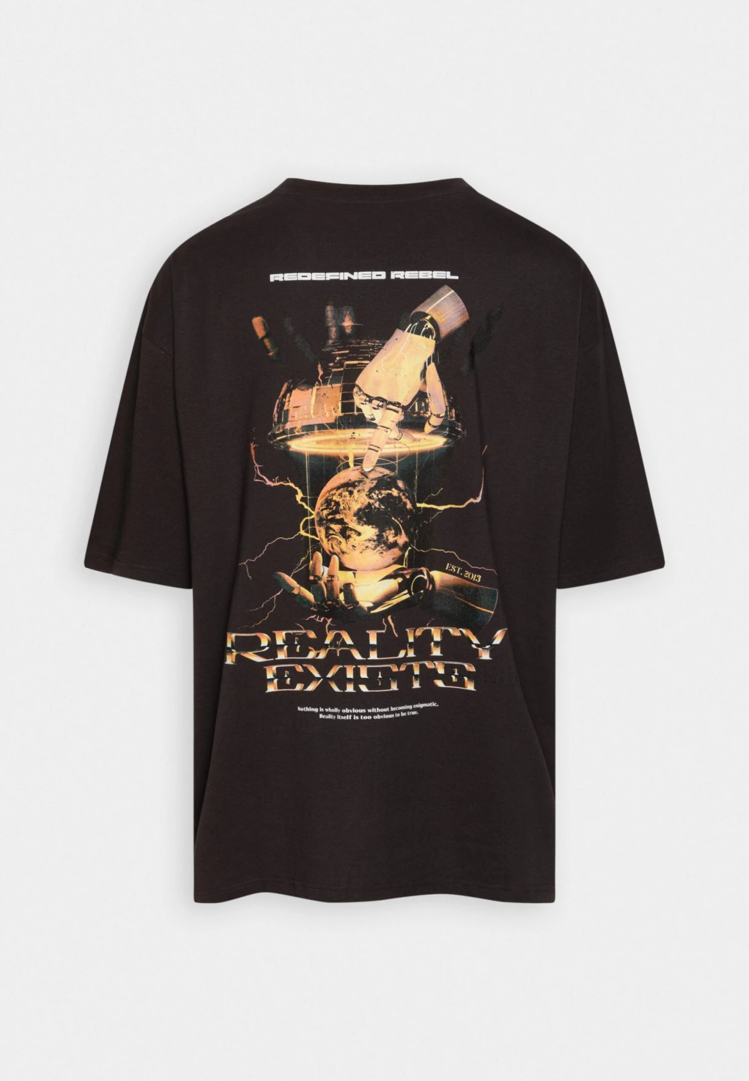 Redefined Rebel Rrharlan Tee Plus - T-Shirt Print - Bristol Black 8 Redefined Rebel Rrharlan Tee Plus - T-Shirt Print - Bristol Black - Afbeelding 6