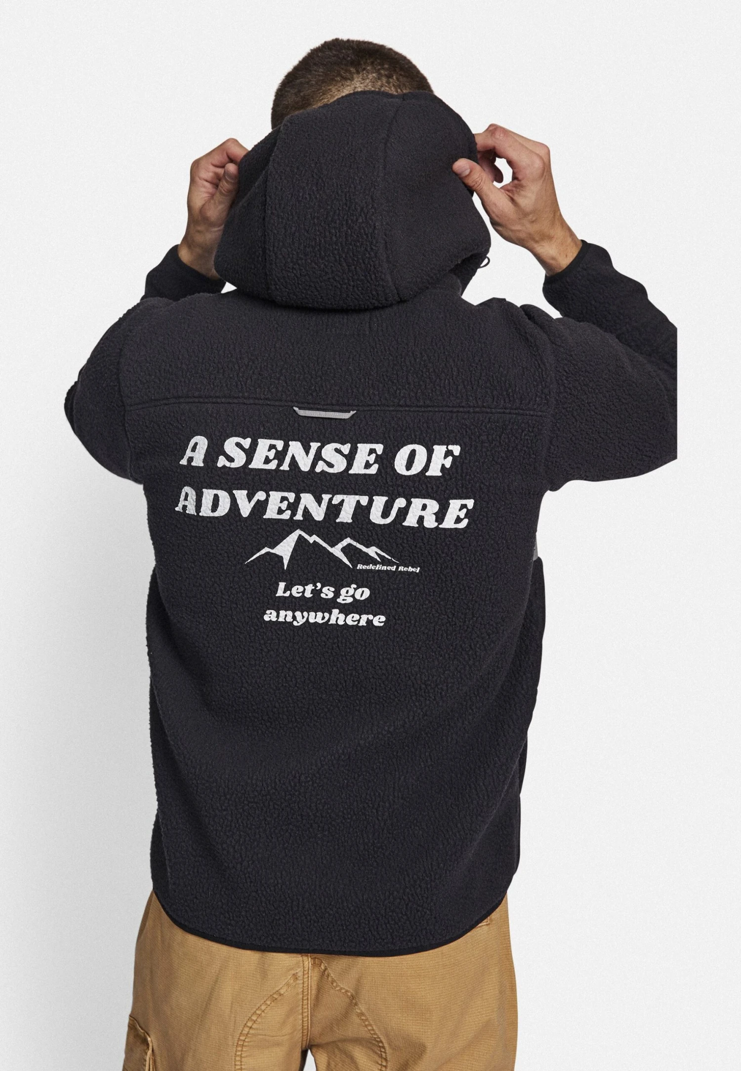 Redefined Rebel Curtis- Fleecejas - Black 5 Redefined Rebel Curtis- Fleecejas - Black - Afbeelding 3