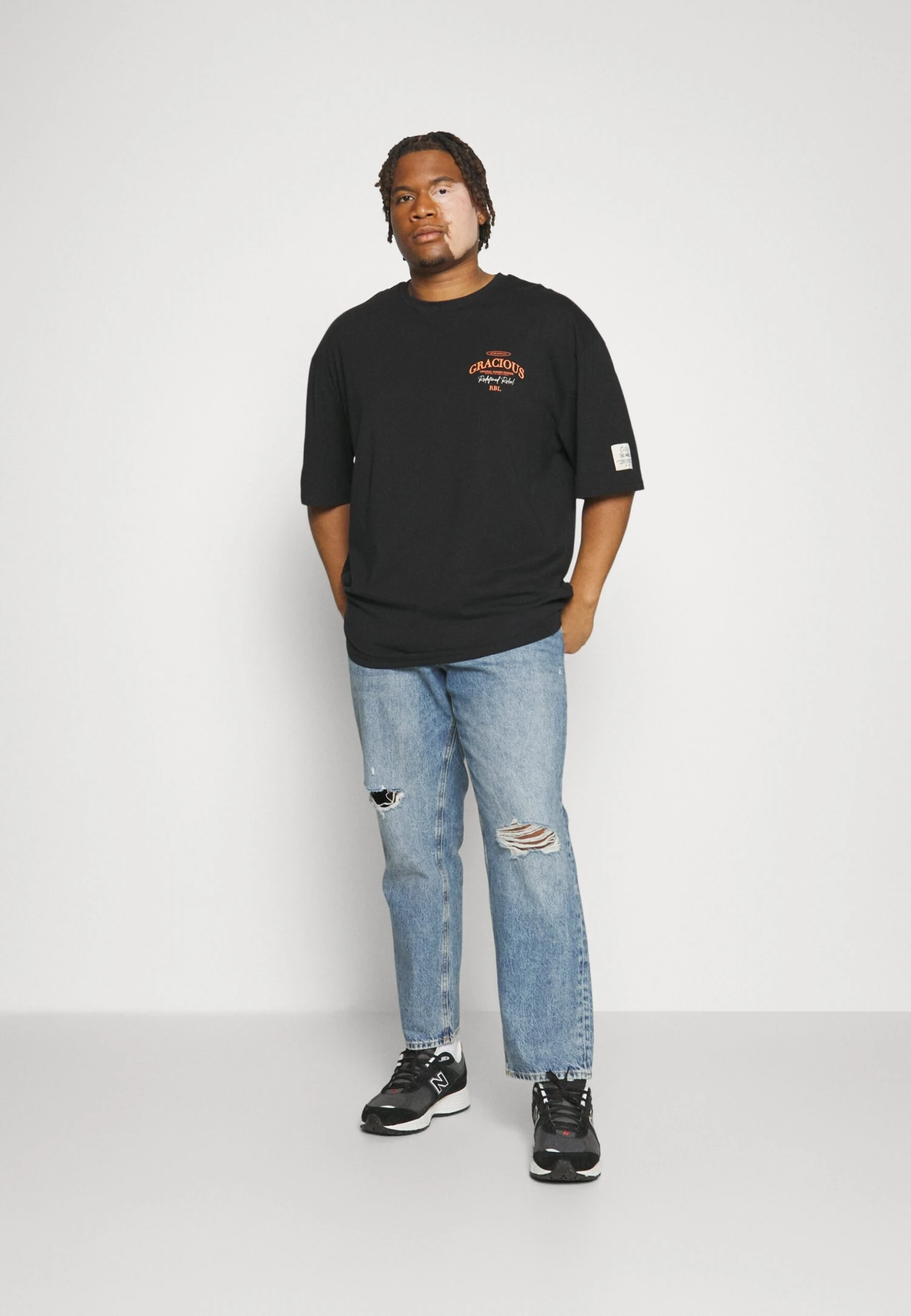 Redefined Rebel Rrkethan Tee Unisex - T-Shirt Print - Black 4 Redefined Rebel Rrkethan Tee Unisex - T-Shirt Print - Black - Afbeelding 2