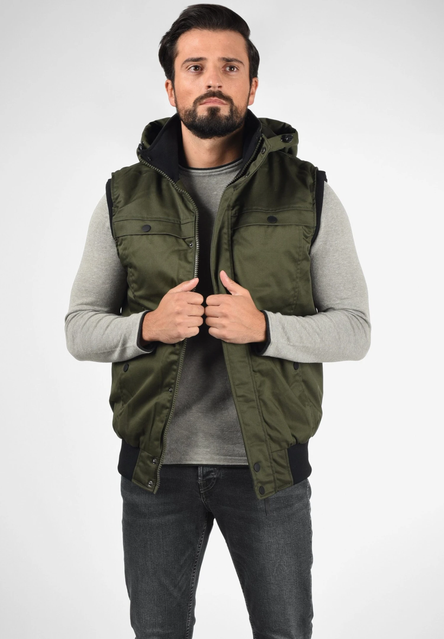 Redefined Rebel Mario - Bodywarmer - Dark Olive 3 Redefined Rebel Mario - Bodywarmer - Dark Olive