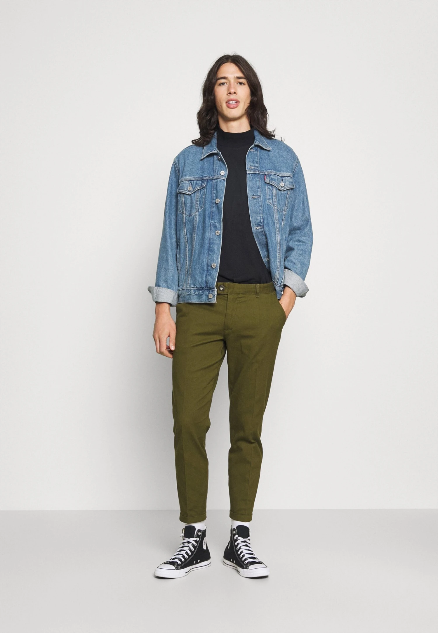 Redefined Rebel Rrercan - Chino - Dark Olive 4 Redefined Rebel Rrercan - Chino - Dark Olive - Afbeelding 2