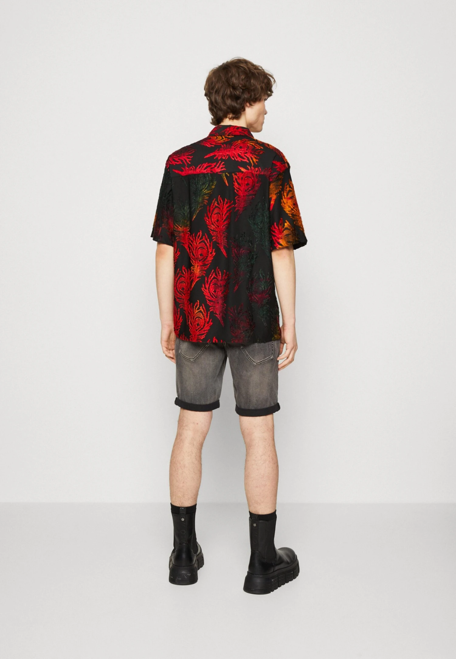 Redefined Rebel Troy Shirt - Overhemd - Flame Orange 5 Redefined Rebel Troy Shirt - Overhemd - Flame Orange - Afbeelding 3