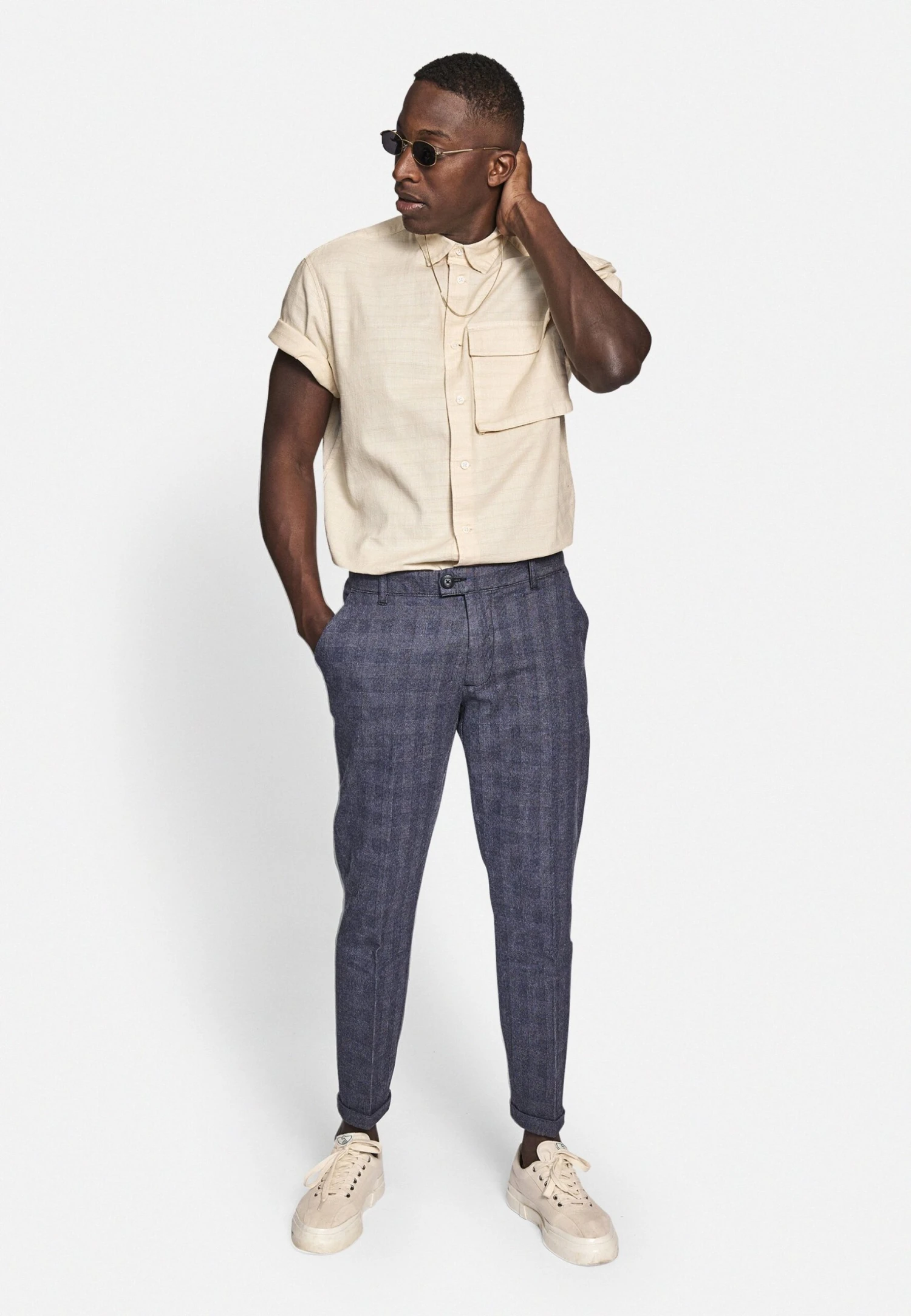 Redefined Rebel Ercan Cropped Pants - Broek - Silky Blue 6 Redefined Rebel Ercan Cropped Pants - Broek - Silky Blue - Afbeelding 4