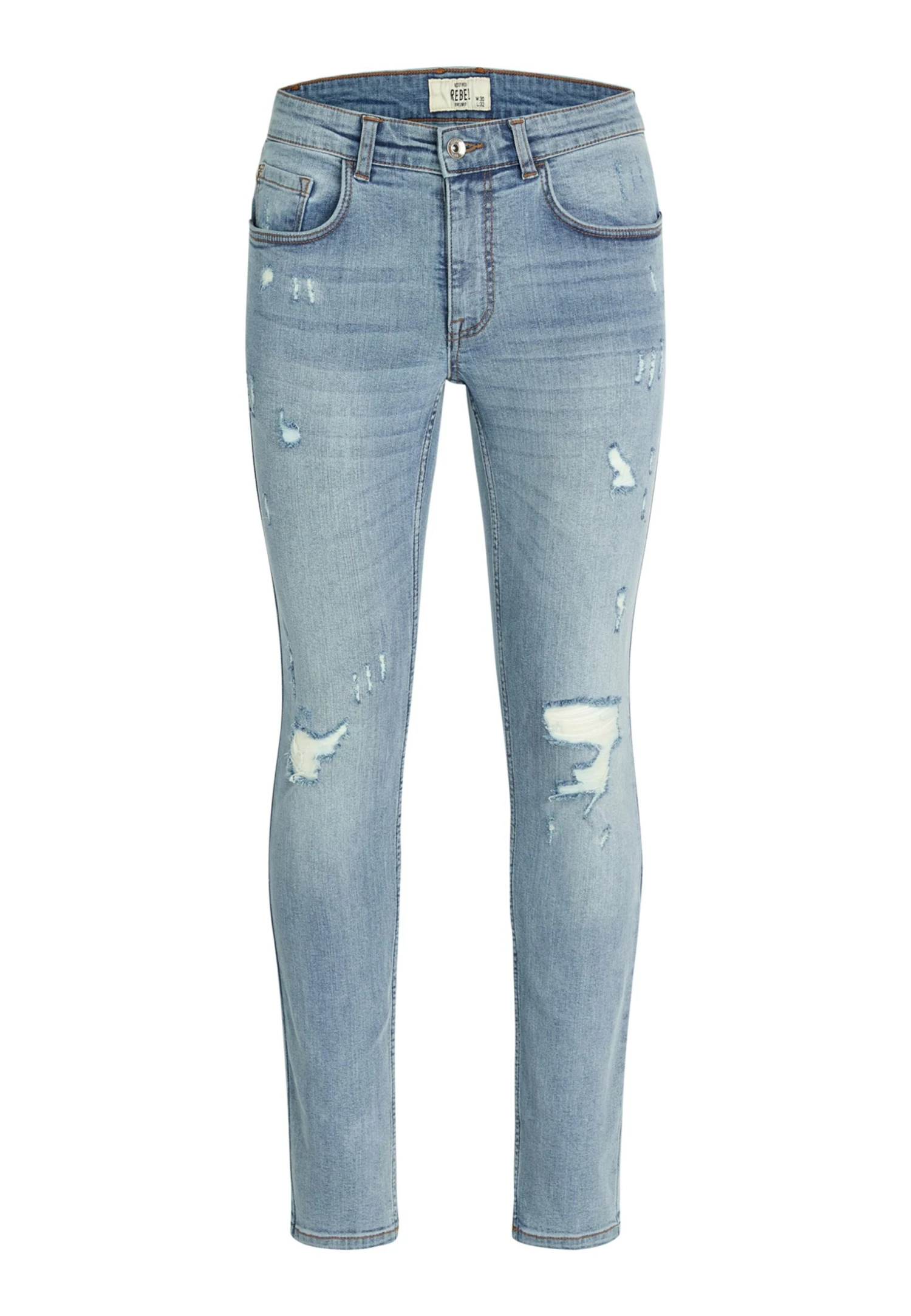 Redefined Rebel Rrrome Jeans - Straight Leg Jeans - Foam Blue 7 Redefined Rebel Rrrome Jeans - Straight Leg Jeans - Foam Blue - Afbeelding 5