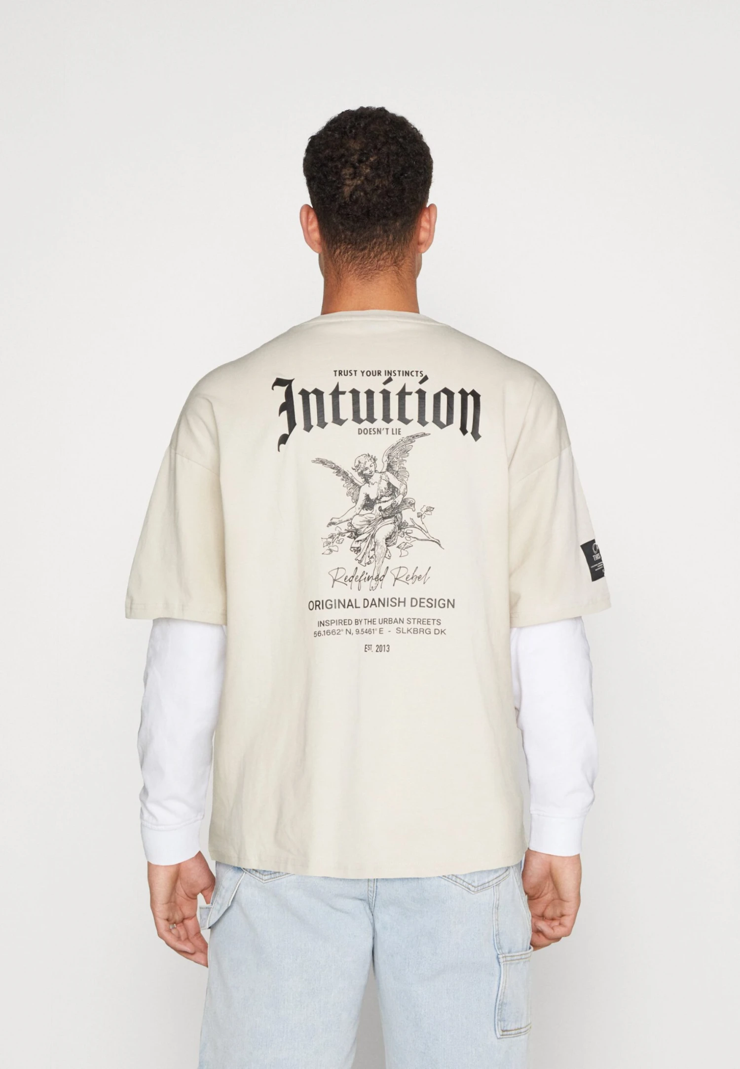 Redefined Rebel Rrdeacon Tee Unisex - Longsleeve - Pumice Stone 5 Redefined Rebel Rrdeacon Tee Unisex - Longsleeve - Pumice Stone - Afbeelding 3