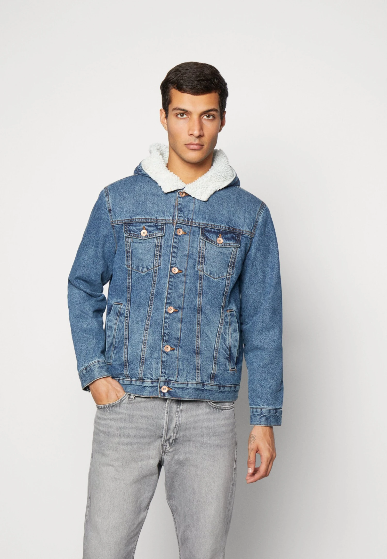 Redefined Rebel Reid Jacket Unisex - Spijkerjas - Mid Blue 3 Redefined Rebel Reid Jacket Unisex - Spijkerjas - Mid Blue