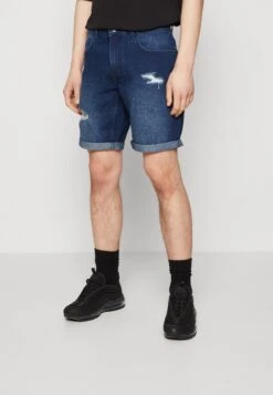 Redefined Rebel Stockholm- Jeansshort - Deep Indigo