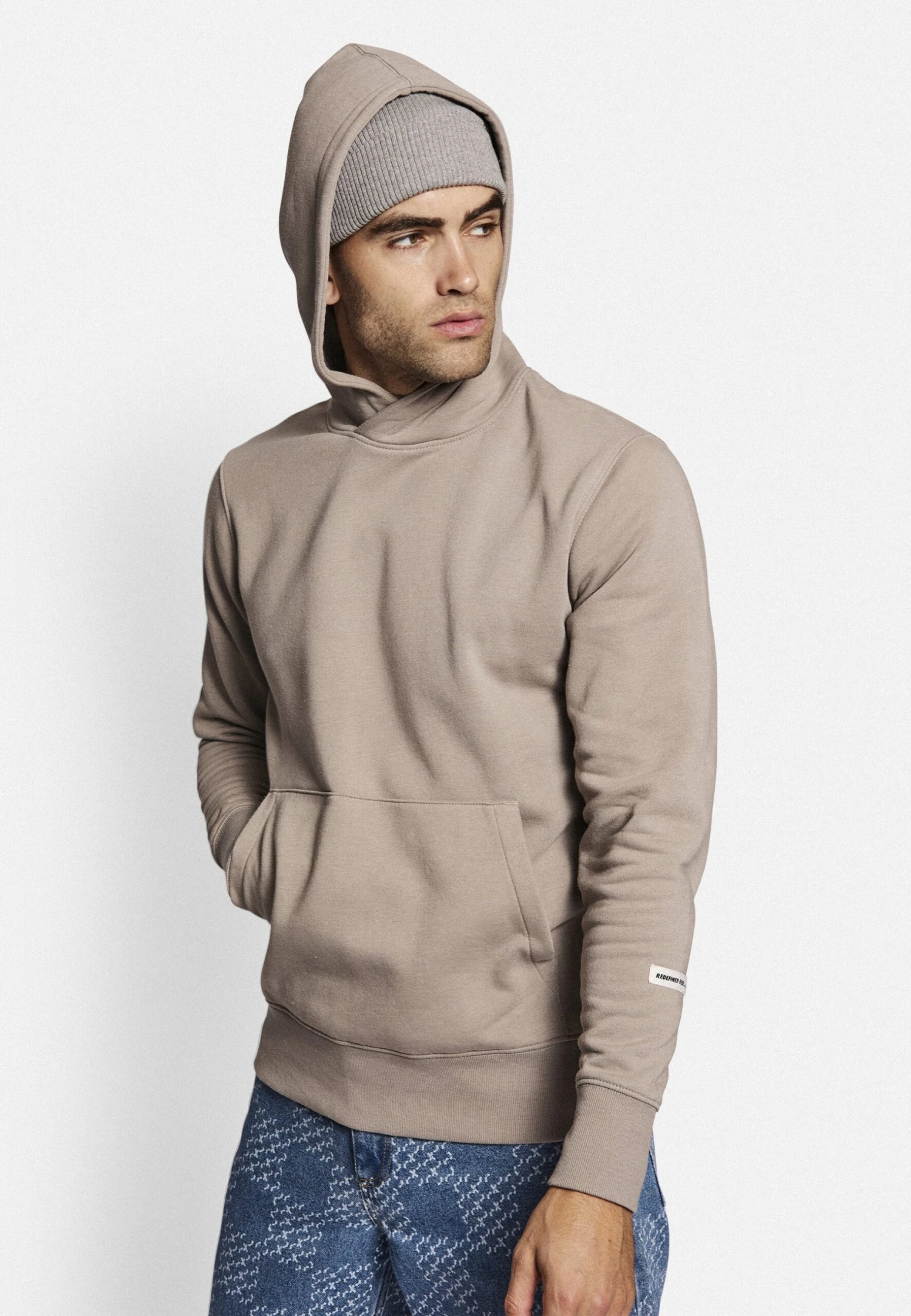 Redefined Rebel Melvin - Hoodie - Mourning Dove 3 Redefined Rebel Melvin - Hoodie - Mourning Dove