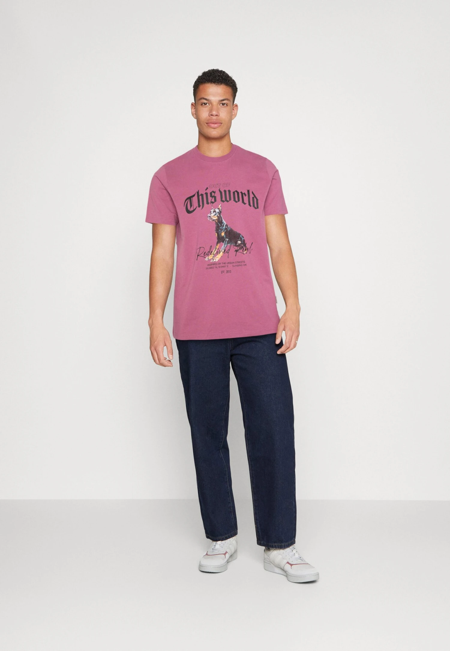 Redefined Rebel Rroliver Tee Unisex - T-Shirt Print - Mellow Mauve 4 Redefined Rebel Rroliver Tee Unisex - T-Shirt Print - Mellow Mauve - Afbeelding 2