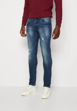 Redefined Rebel Stockholm Destroy - Slim Fit Jeans - True Blue