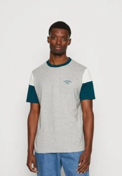 Redefined Rebel Garry Tee - T-Shirt Print - Light Grey Melange