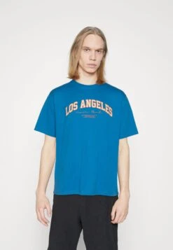 Redefined Rebel Rrsago Tee - T-Shirt Print - Blue Aster