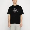 Redefined Rebel Rrlawrence Tee - T-Shirt Print - Black
