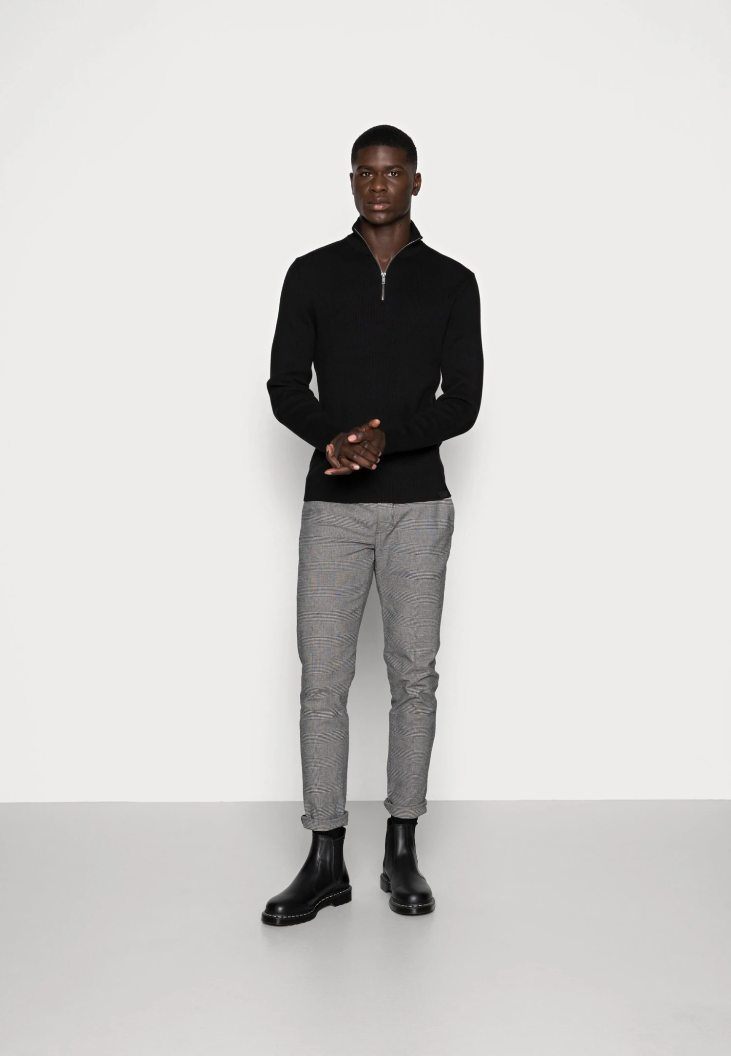 Redefined Rebel Rrking- Chino - Grey Check 4 Redefined Rebel Rrking- Chino - Grey Check - Afbeelding 2