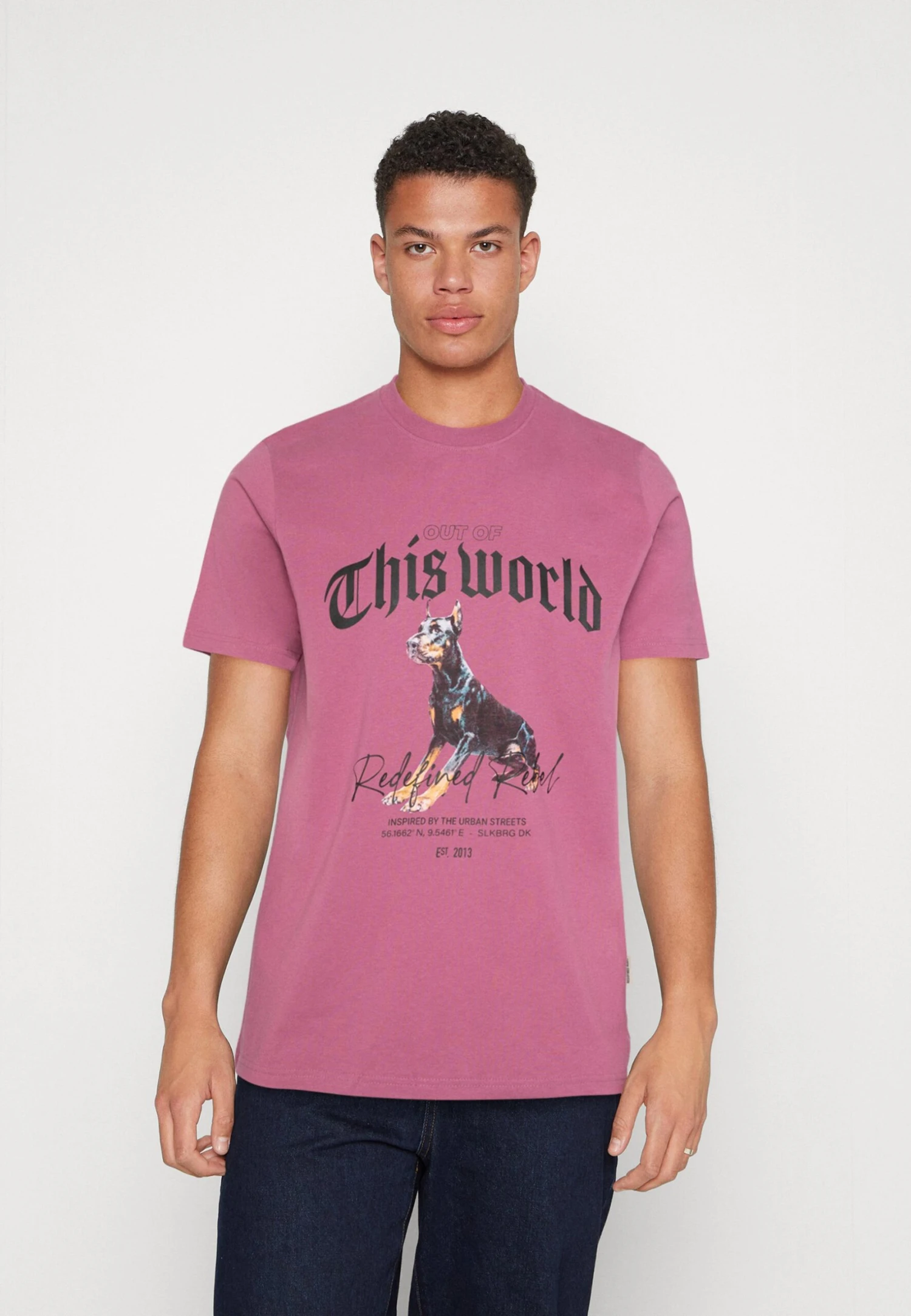 Redefined Rebel Rroliver Tee Unisex - T-Shirt Print - Mellow Mauve 3 Redefined Rebel Rroliver Tee Unisex - T-Shirt Print - Mellow Mauve