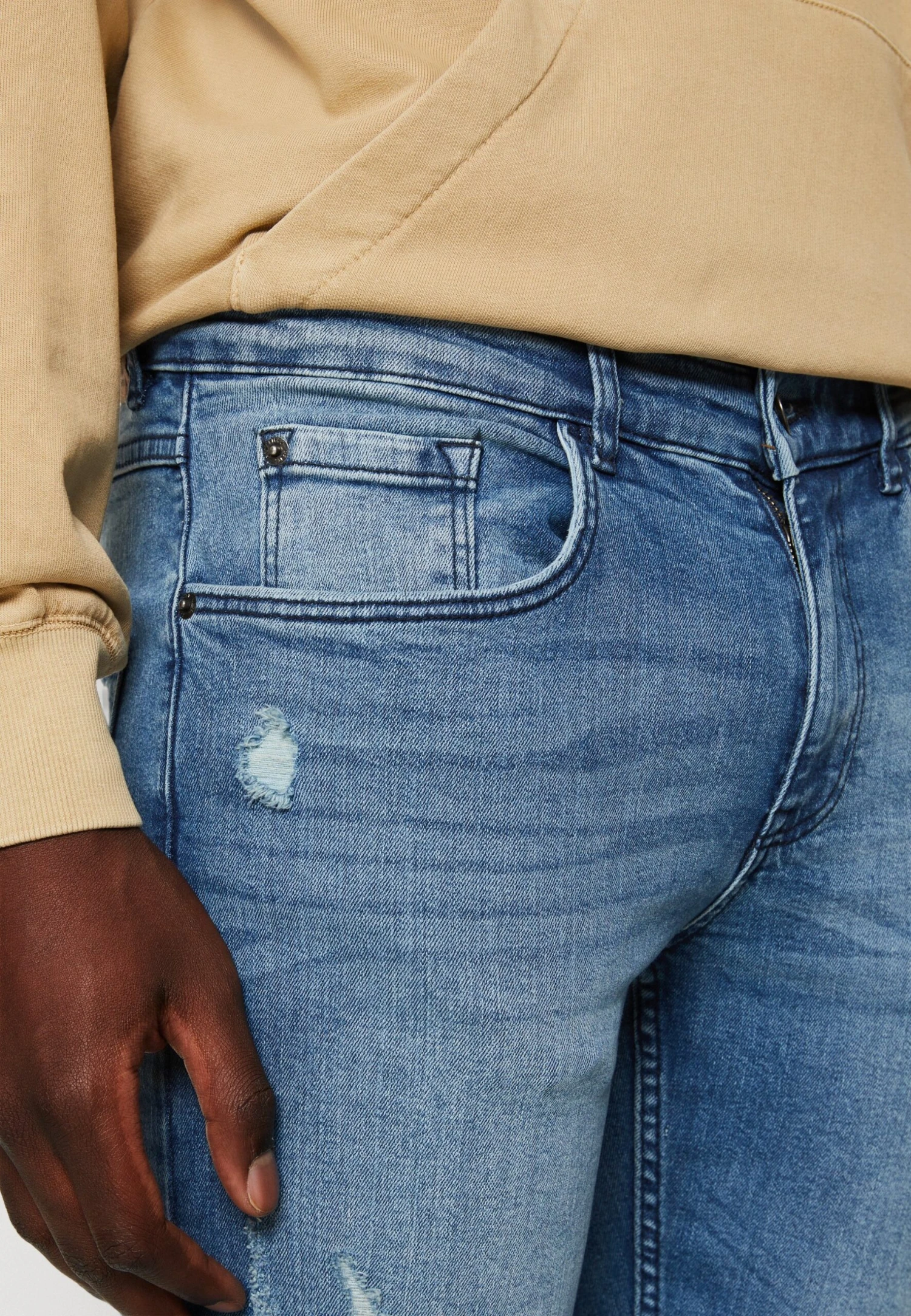 Redefined Rebel Rrstockholm Jeans - Straight Leg Jeans - Smooth Indigo Destroy 6 Redefined Rebel Rrstockholm Jeans - Straight Leg Jeans - Smooth Indigo Destroy - Afbeelding 4