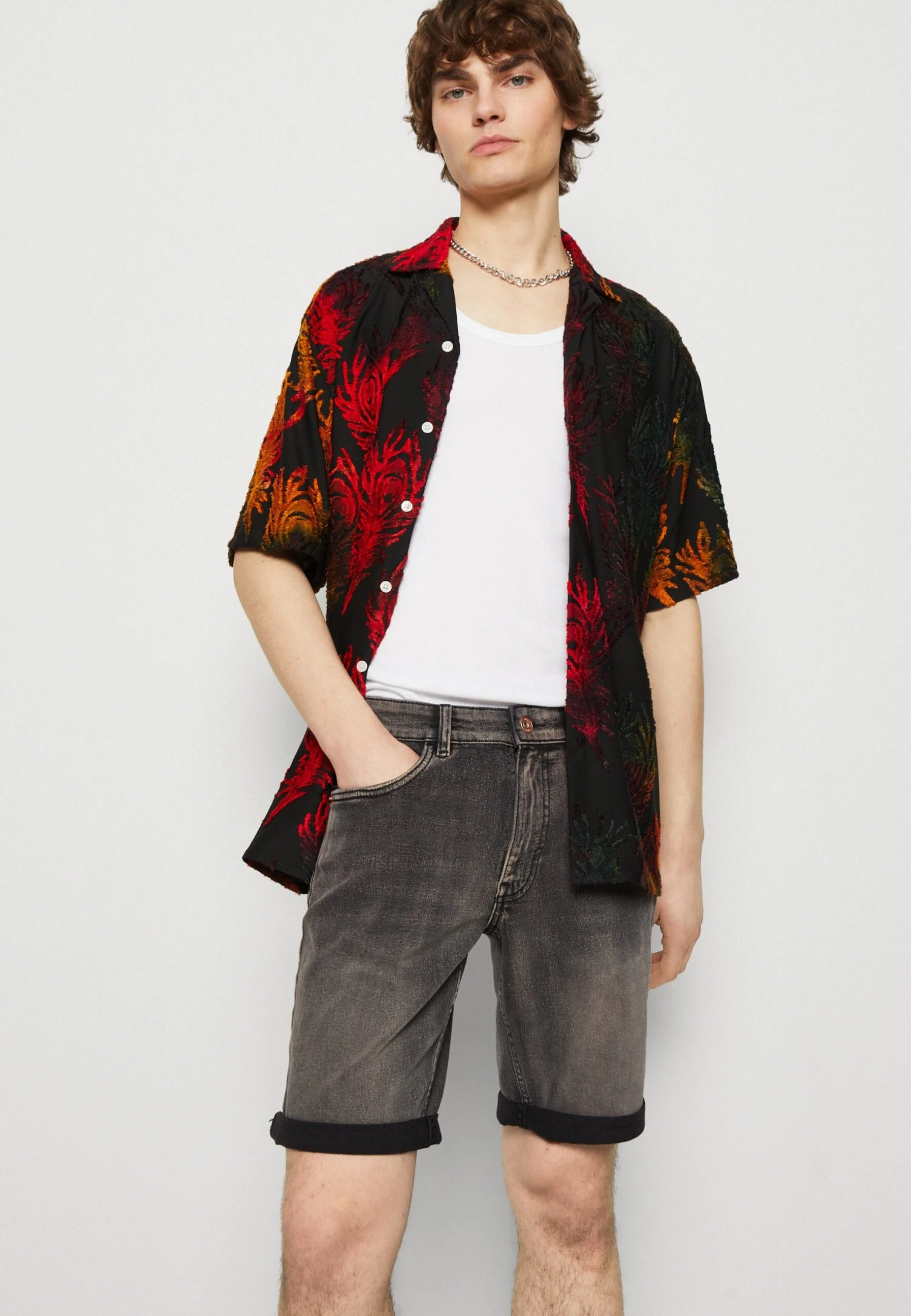 Redefined Rebel Troy Shirt - Overhemd - Flame Orange 6 Redefined Rebel Troy Shirt - Overhemd - Flame Orange - Afbeelding 4