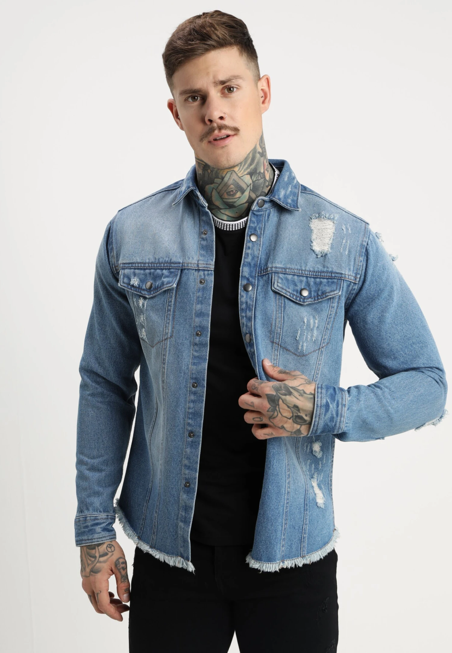 Redefined Rebel Jackson Jacket - Overhemd - Light Blue 3 Redefined Rebel Jackson Jacket - Overhemd - Light Blue